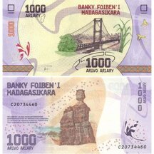 1000 Ariary 2017 Madagaskar