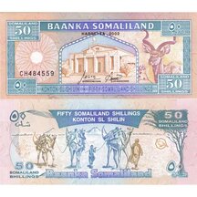 50 Shillings 2002 Somaliland