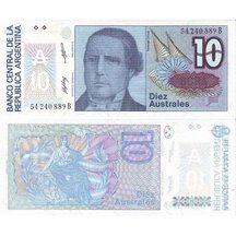 10 Australes 1985 Argentína