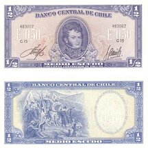 1/2 Escudo 1962-1975 Čile