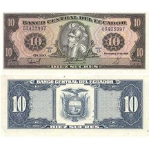 10 Sucres 1986 Ekvádor