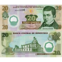 20 Lempiras 2008 Honduras