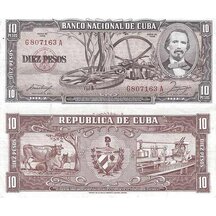 10 Pesos 1958 Kuba