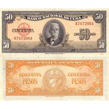 50 Pesos 1958 Kuba
