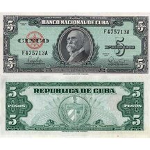 5 Pesos 1960 Kuba