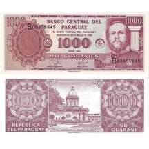 1000 Guaranies 1998 Paraguaj