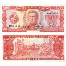 100 Pesos 1967 Uruguaj