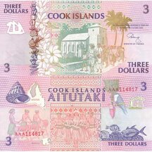 3 Dollars 1992 Cookove ostrovy