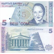 5 Som 1997 Kirgizsko