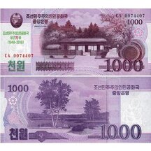 1000 Won 2018 Severná Kórea