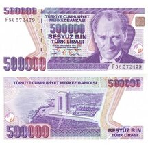 500 000 Lirasi 1993 Turecko