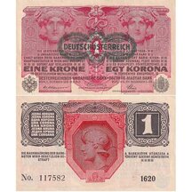 1 Koruna 1916 (pretlač 1919) Rakúsko