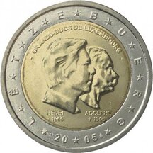 2 EURO Luxembursko 2005 - Henri a Adolf