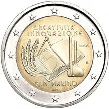 2 EURO San Maríno 2009 - Európsky rok kreativity a inovácií