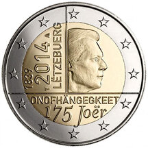 2 EURO Luxembursko 2014 - Nezávislosť