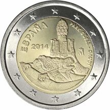 2 EURO Španielsko 2014 - Park Güell Gaudí