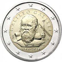 2 EURO Taliansko 2014 - Galileo Galilei