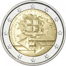 2 EURO Andorra 2015 - Colná dohoda s EÚ