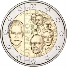 2 EURO Luxembursko 2015 - Dynastia