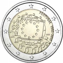 2 EURO Portugalsko 2015 - EU vlajka