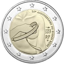 2 EURO Francúzsko 2017 - Ružová stuha