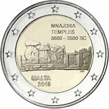 2 EURO Malta 2018 - Chrámy Mnajdra