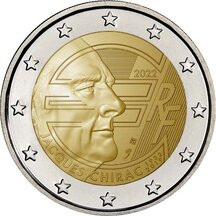 2 EURO Francúzsko 2022 - Jacques Chirac