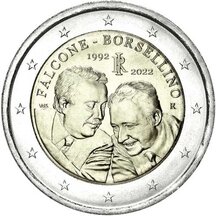 2 EURO Taliansko 2022 - Falcone a Borsellino