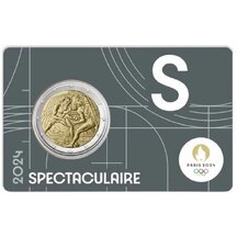 2 EURO Francúzsko 2024 - Olympijské hry 2024 (sivá) S