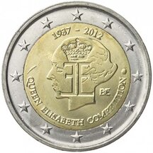 2 EURO Belgicko 2012 - kráľovná Alžbeta