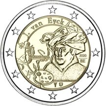 2 EURO Belgicko 2020 - Jan van Eyck