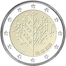 2 EURO Estónsko 2020 - Mierová zmluva