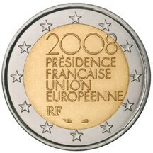 2 EURO Francúzsko 2008 - Francúzske predsedníctvo Rade EU