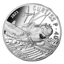 10 Euro Francúzsko 2023 -  Curtiss P-40- Proof