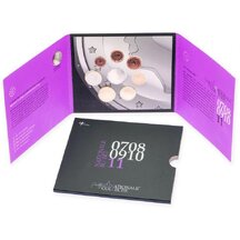 Sada obehových Euro mincí Holandska 2011