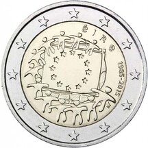 2 EURO Írsko 2015 - EU vlajka