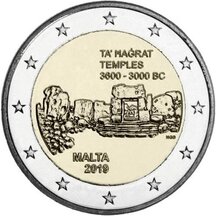 2 EURO Malta 2019 - Chrámy Ta' Hagrat