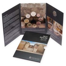 Sada obehových Euro mincí Malty 2021