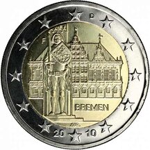 2 EURO Nemecko 2010 - Spolková krajina Brémy F