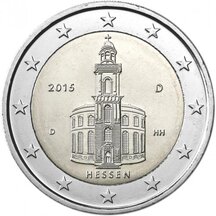 2 EURO Nemecko 2015 - Spolková krajina Hessen D
