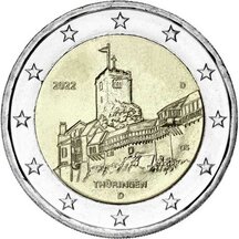 2 EURO Nemecko 2022 - Thüringen D