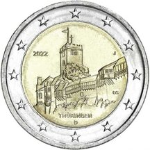 2 EURO Nemecko 2022 - Thüringen J