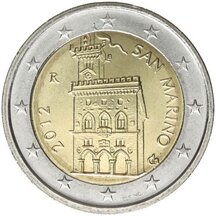 2 EURO - obehová minca San Maríno 2012