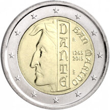 2 EURO San Maríno 2015 - Dante Alighieri