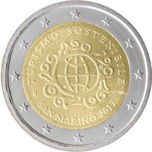 2 EURO San Marino 2017 - Svetový rok turizmu