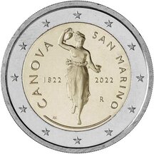 2 EURO San Marino 2022 - Antonio Canova