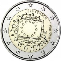 2 EURO Slovensko 2015 - EU vlajka