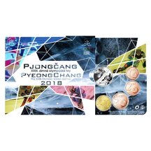Sada obehových EURO mincí SR 2018 - ZOH Pjongčang