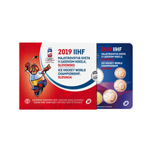 Sada obehových EURO mincí SR 2019 - MS v hokeji IIHF