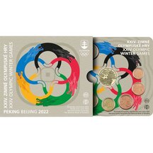 Sada obehových EURO mincí SR 2022 - ZOH Peking